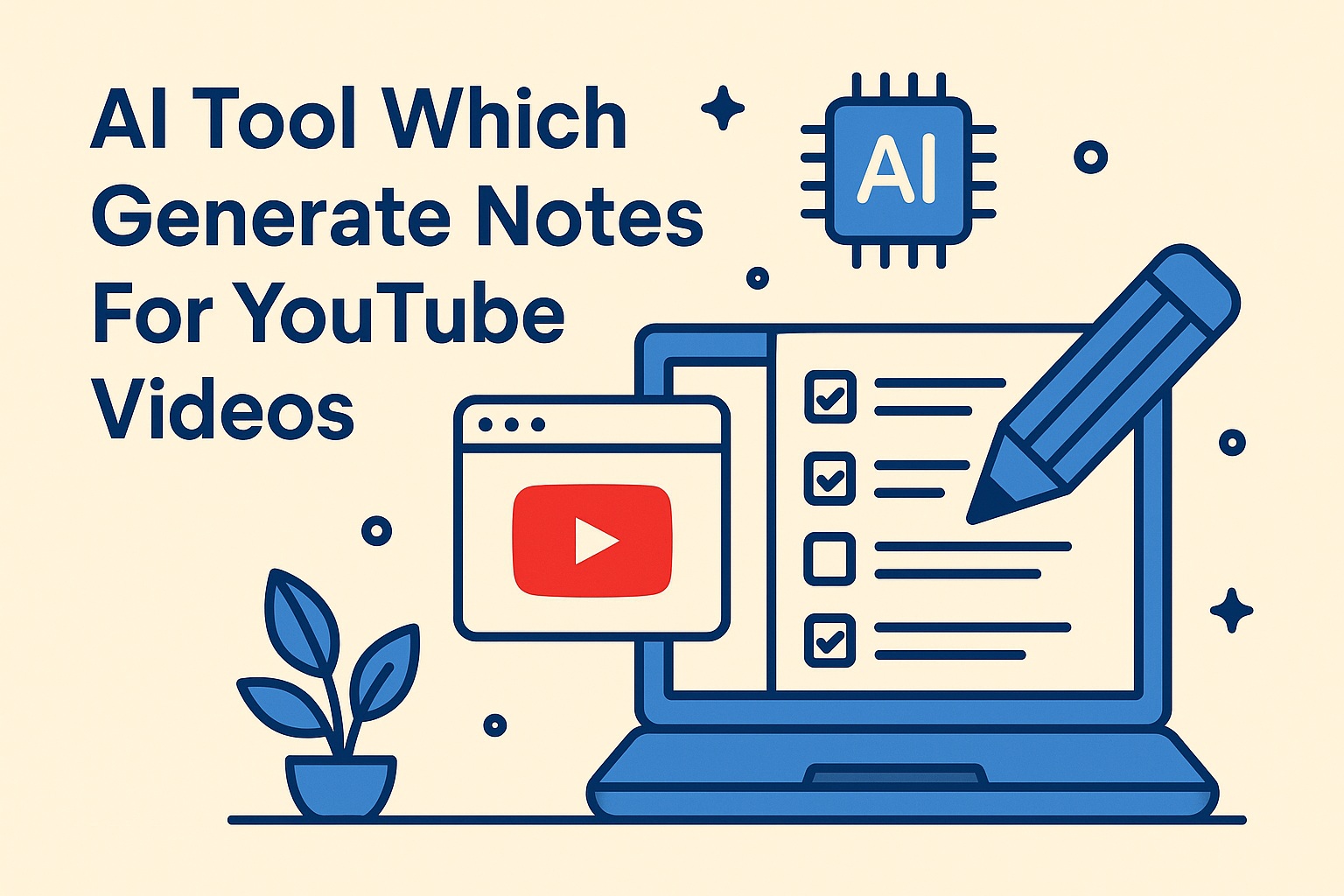 Ai Tool Which I Generate Notes For Youtube Videos