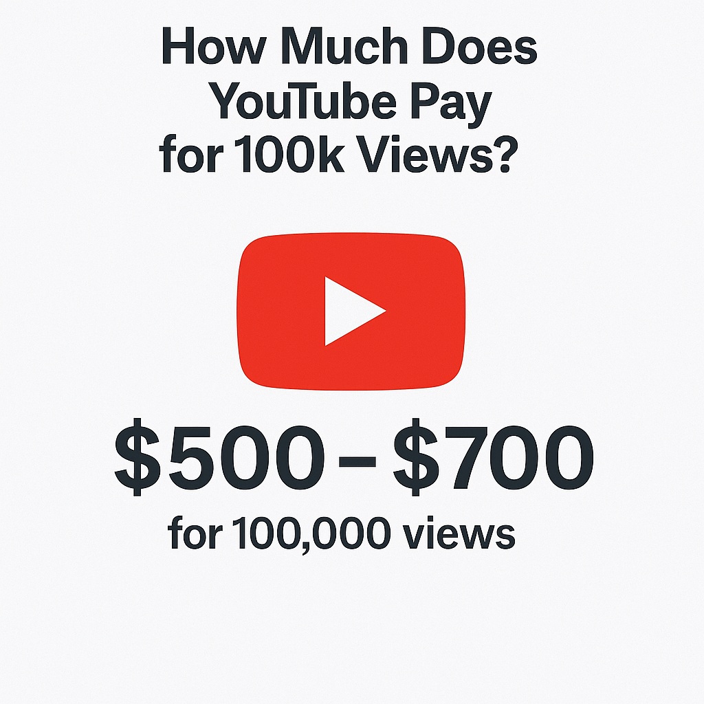 How Much Youtube Pay For 100k Views