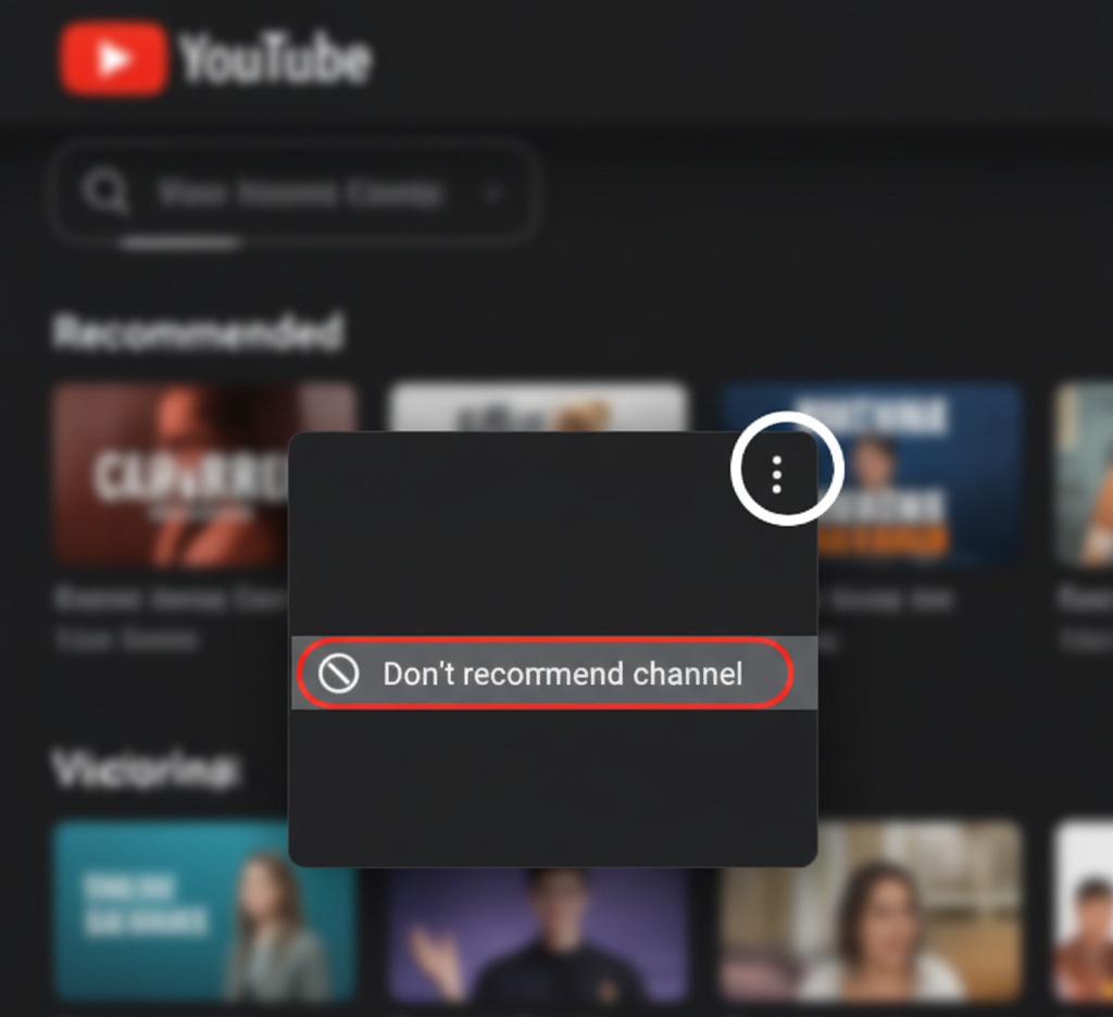 How To Quit Being Recommended From A Certain Youtuber