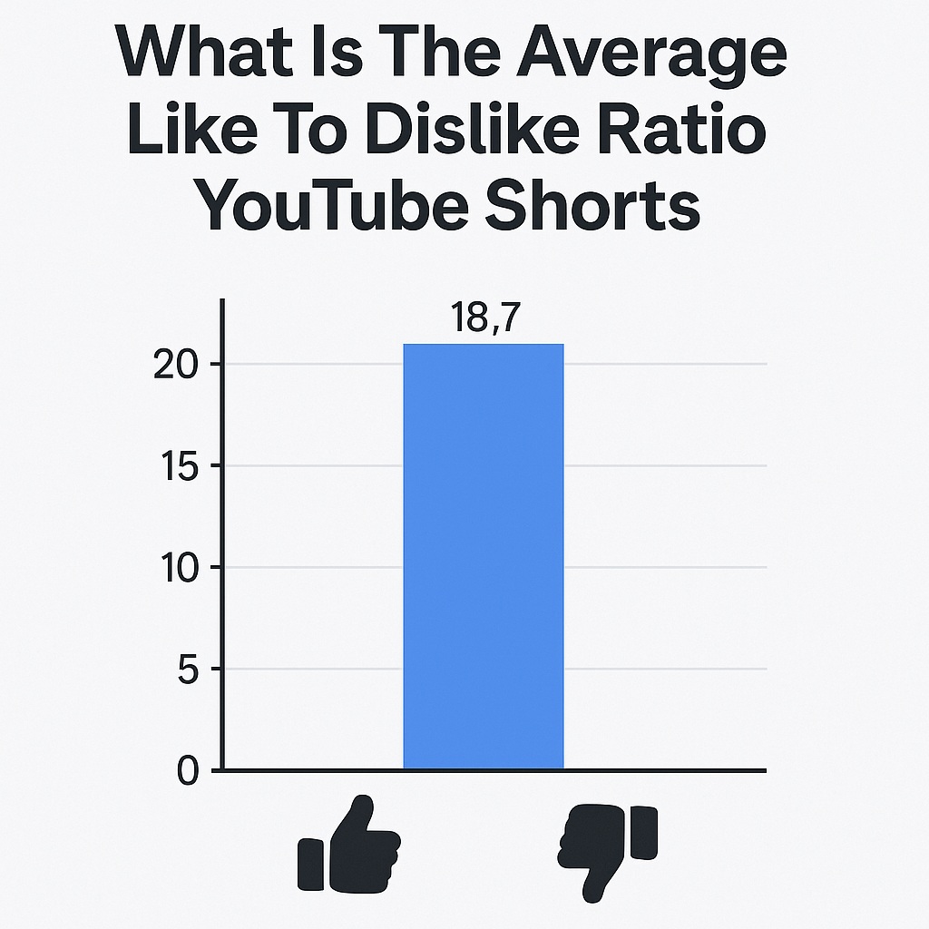 What Is The Average Like To Dislike Ratio Youtube Shorts